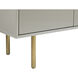 Dorada 57.25 X 19.5 inch High Gloss Grey / Gold Sideboard